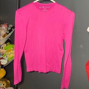 Eye Candy Fuchsia Long Sleeve Tee
